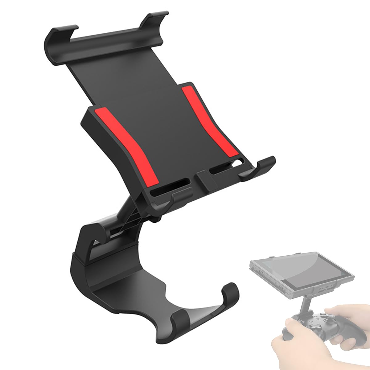 ZORBES Adjustable Gamepad Holder with Controller Holder for Switch/OLED/Lite 2 In 1 Gaming Holder for Switch Official Pro Controller ZORBES Adjustable Gamepad Holder with Controller Holder for Switch/OLED/Lite 2 In 1 Gaming Holder for Switch Official Pro Controller